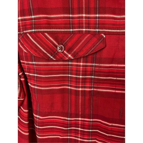 Columbia women’s silver ridge longsleeve red plaid flannel shirt size XL￼ - Picture 4 of 6